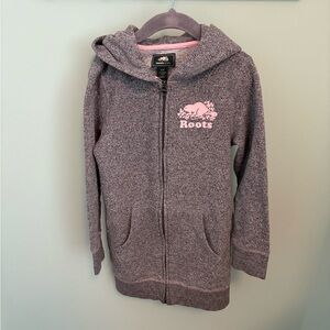 Roots Kids Pink Full Zip Hoodie Dress
